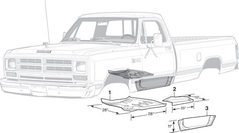 ramcharger sheet metal|Cab Floor Steel Body Parts .